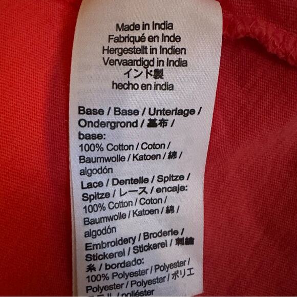 J Crew Eyelet Orange Ruffle Front Tank AW141 Sleeveless XS Sleeveless Shirt 2021 - Picture 9 of 13